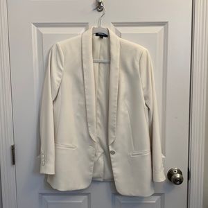 Express cream boyfriend style blazer Size S